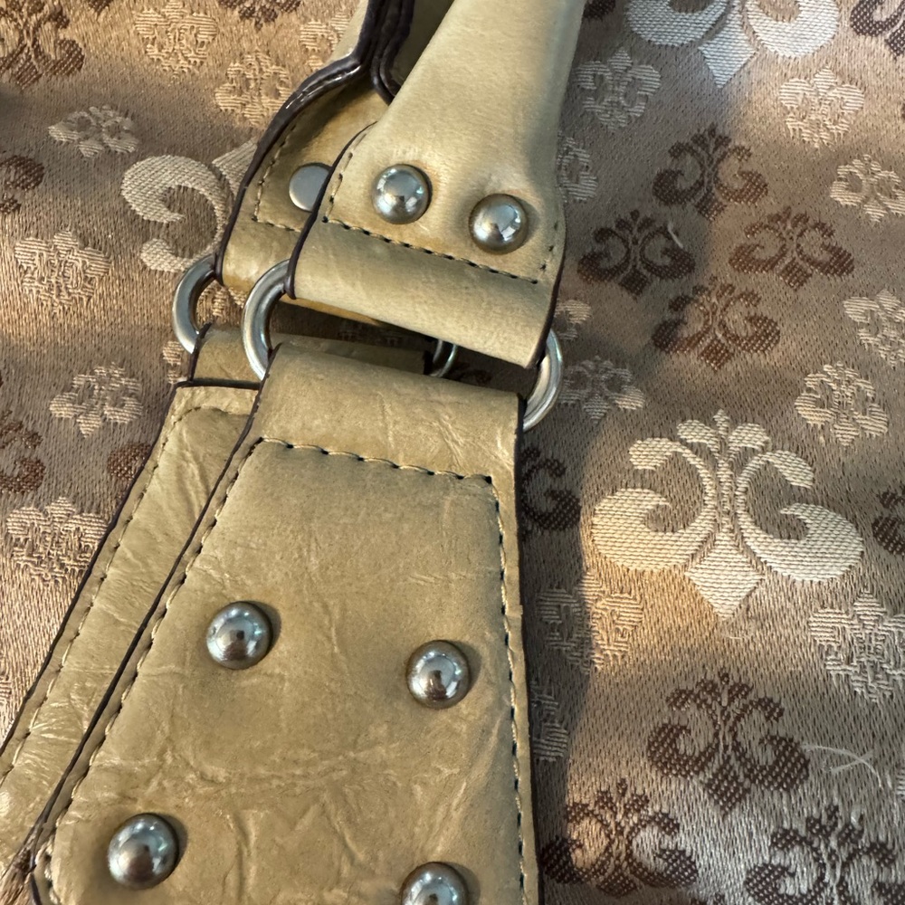 Dereon Vintage Y2K Gold and Brown Shoulder Bag - Picture 13 of 13
